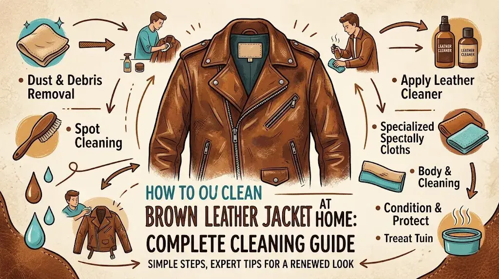 How to Clean Brown Leather Jacket at Home Complete Cleaning Guide