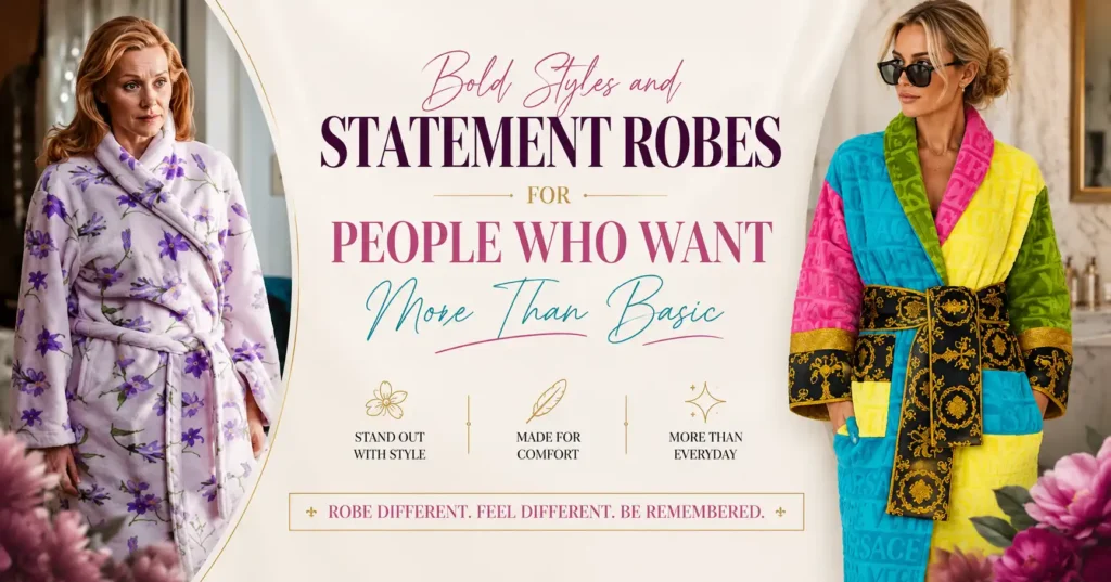 Bold Styles and Statement Robes for People Who Want More Than Basic