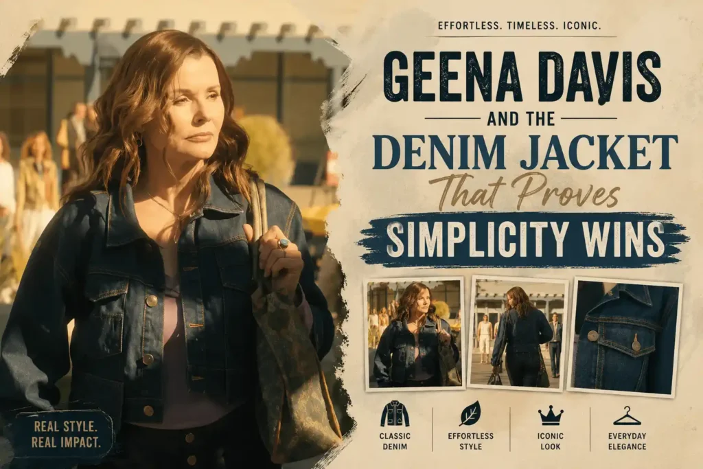 Geena Davis and the Denim Jacket That Proves Simplicity Wins