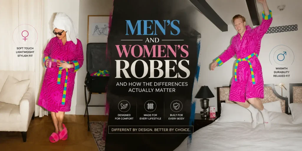 Men's and Women's Robes and How the Differences Actually Matter