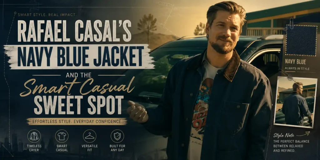 Rafael Casal's Navy Blue Jacket and the Smart Casual Sweet Spot