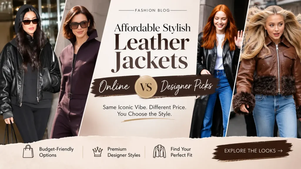 Affordable Stylish Leather Jackets Online vs Designer Picks