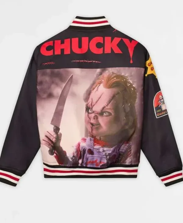 Halloween Chucky Black Varsity Jacket