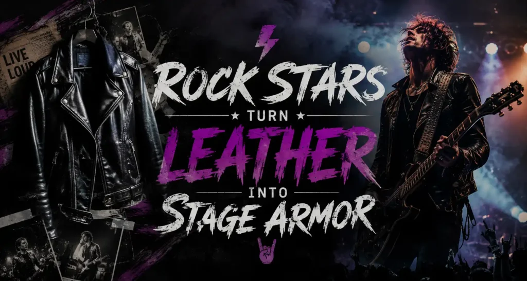 Rock Stars Turn Leather Into Stage Armor