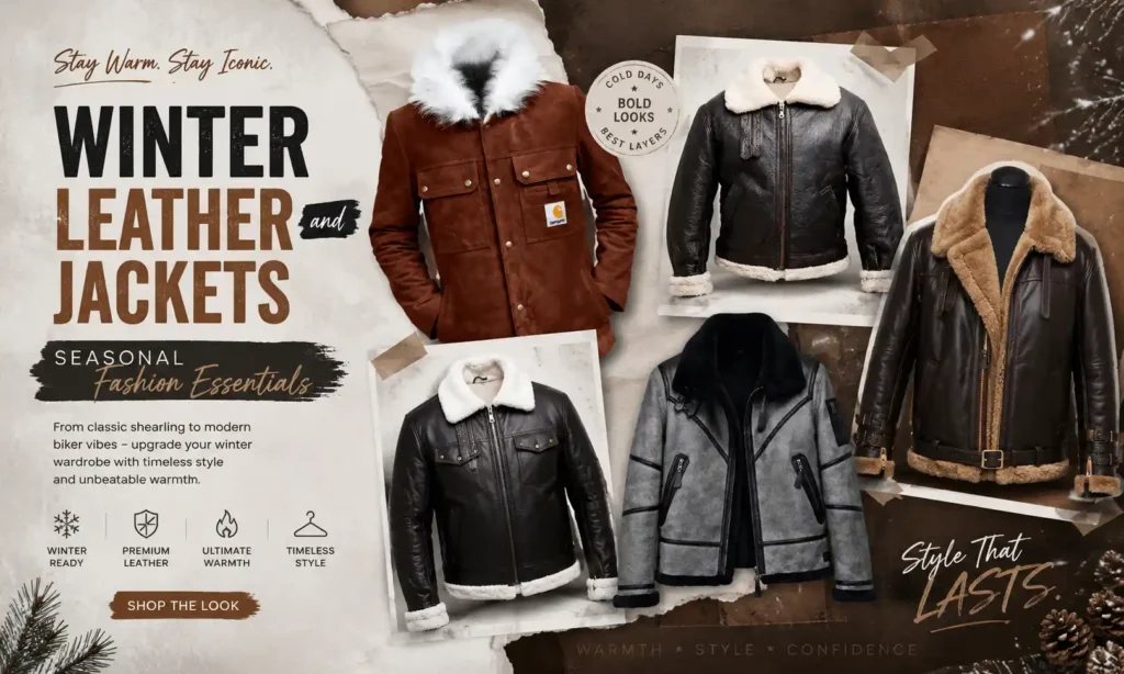 Winter Leather Jackets and Seasonal Fashion Essentials