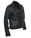 Black-Biker-Leather-Jacket-For-Women-Side