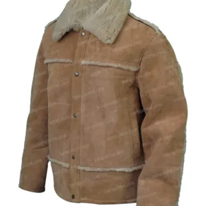 Brown Suede Leather For Men Side Image