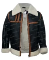 Men B3 Bomber Shearling Fur Winter Jacket Image