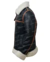 Men B3 Bomber Shearling Fur Winter Jacket Left