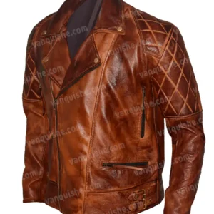 Men-Vintage-Distressed-Brown-Quilted-Jacket