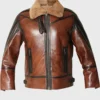 Mens Aviator B3 Bomber Dark Chocolate Brown Jacket