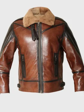 Mens Aviator B3 Bomber Dark Chocolate Brown Jacket
