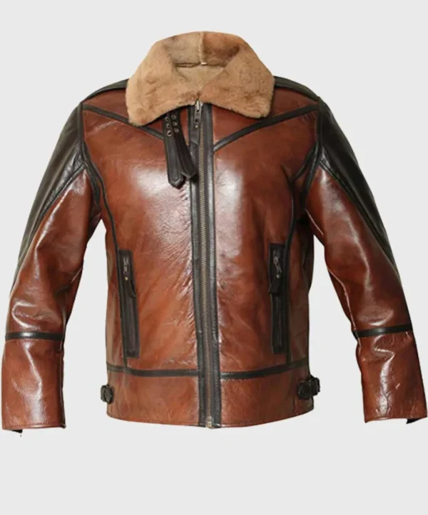 Mens Aviator B3 Bomber Dark Chocolate Brown Jacket