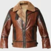 Mens-Aviator-B3-Bomber-Dark-Chocolate-Brown-Leather-Jacket