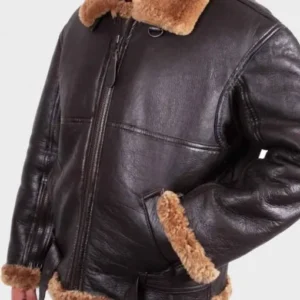 Mens-B3-Brown-Flying-Aviator-Leather-Jacket