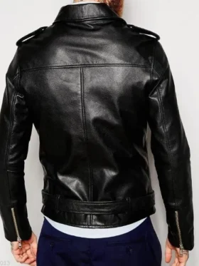 Mens-Black-Asymmetrical-Zipper-Leather-Jacket