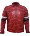 Mens-Cafe-Racer-Style-Red-Stripe-Leather-Quilted-Jacket-Front