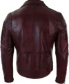 Mens Diagonal Classic Aged Burgundy Jacket