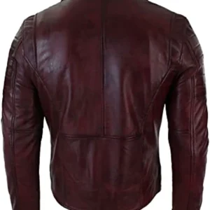 Mens Diagonal Classic Aged Burgundy Jacket