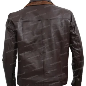 Mens-Distressed-Brown-Classic-Collar-Leather-Jacket-Back