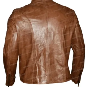 Mens-Fitted-Tan-Brown-Cafe-Racer-Motorcycle-Leather-Jacket-Back