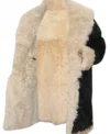Mens Long Beaver Fur Trench Coat