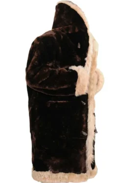 Mens Long Real Beaver Fur Coat