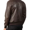 Four Pockets Chocolate Brown Bomber Jacket