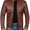 Mens-04-Zipper-Pockets-Padded-Leather-Jacket