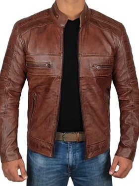 Mens-04-Zipper-Pockets-Padded-Leather-Jacket