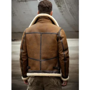 Mens-B3-Shearling-Leather-Brown-Jacket