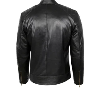 Mens-Padded-Shoulders-Black-Leather-Jacket