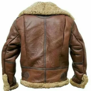 Mens Pilot B3 Bomber Brown Aviator Jacket