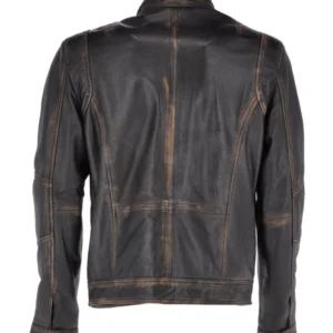 Mens-Quilted-Shoulders-Distressed-Black-Leather-Jacket-Back