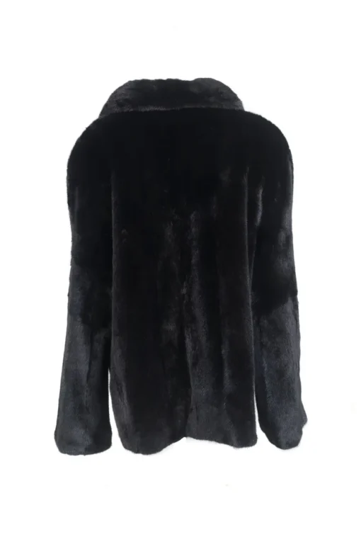 Mens Vintage Black Mink Fur Coat