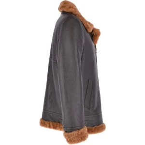 Mens-Brown-B3-Shearling-Leather-Bomber-Jacket-Right