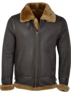 Mens-Brownish-Grey-Cockpit-B3-Bomber-Jacket