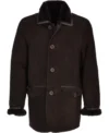 Mens-Mid-Length-Brown-Suede-Leather-Coat