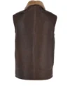 Mens Rock Brown Fur Leather Vest