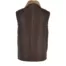 Mens Rock Brown Fur Leather Vest