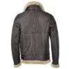 Mens Scorpion Grey Aviator Jacket Back