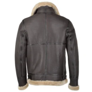 Mens Scorpion Grey Aviator Jacket Back