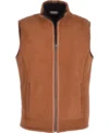 Mens-Sepia-Skin-Brown-Suede-Leather-Vest