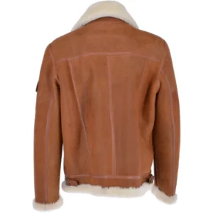 Mens-Tan-B3-Shearling-Fur-Leather-Bomber-Jacket-Back