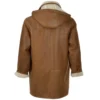 Mens-Tan-Duffle-Leather-Coat-With-Hood-Back