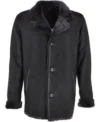 Mens-Three-Buttons-Baltic-Sea-Black-Leather-Coat