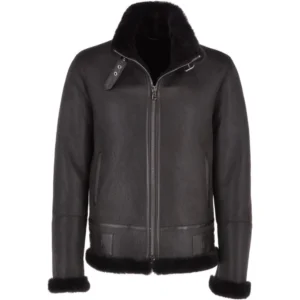 Mens-Tundora-Black-Plain-Aviator-Leather-Jacket