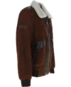 Mens-White-Sherpa-Brown-Suede-G-1-Bomber-Jacket-Right