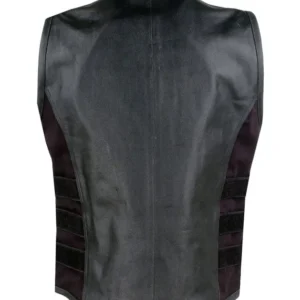 Mens-Whole-Black-Leather-Vest