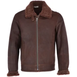 Plain-Rock-Chocolate-Shearling-Fur-B3-Bomber-Jacket